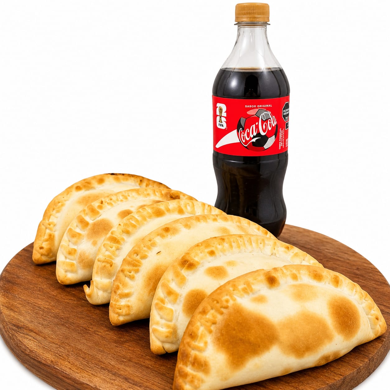 6 empanadas + gaseosa de 600ml