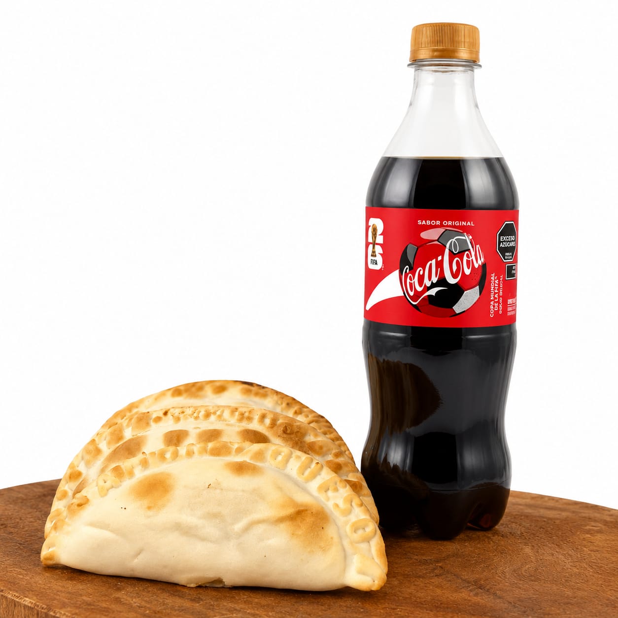 3 empanadas + gaseosa de 600 ml